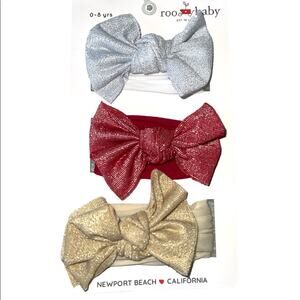 Roo Baby Hair Accessories  Glitter Trio